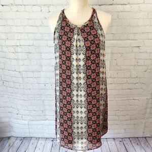 A Byer Women's Sleeveless Shift Midi Lined Dress Size Medium